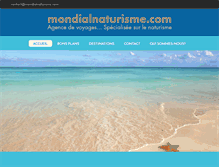 Tablet Screenshot of mondialnaturisme.com